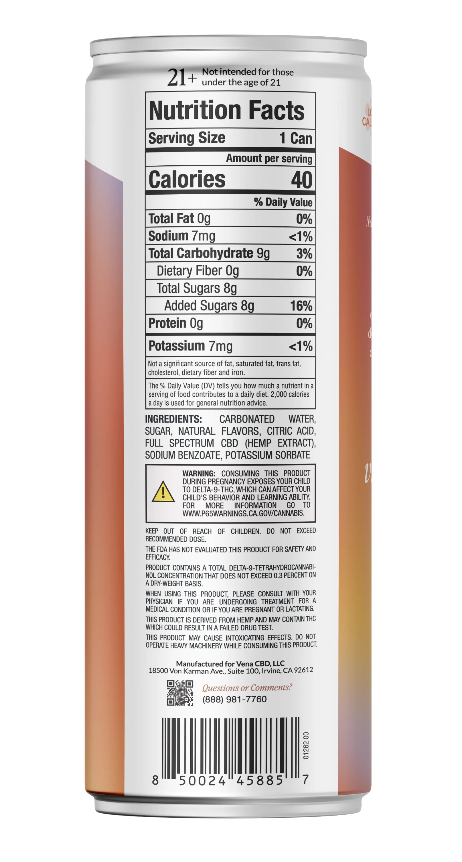 Happy Tonix 10mg THC Seltzers | Blood Orange - Image 7