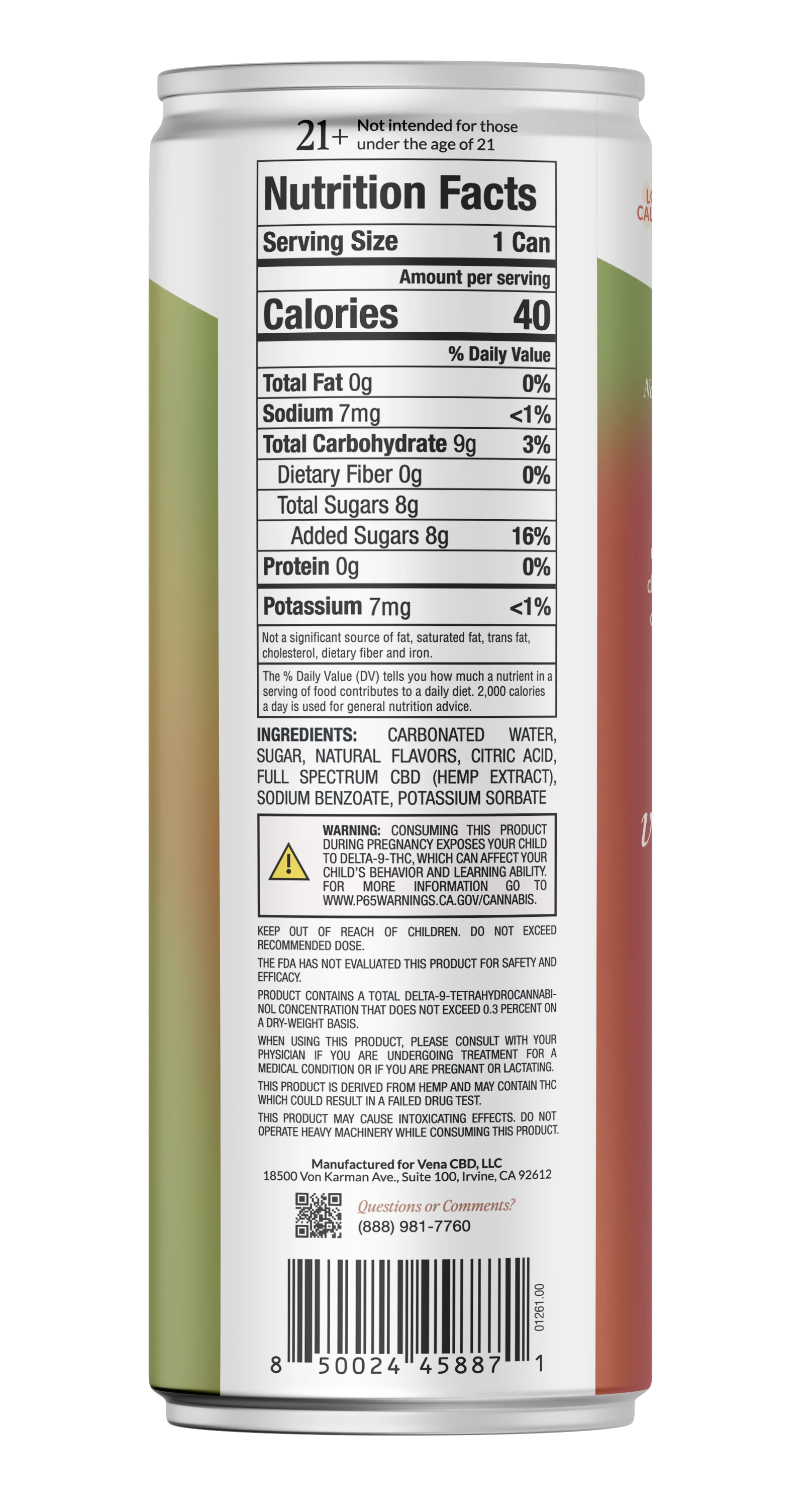 Happy Tonix 10mg THC Seltzers | Mango - Image 7
