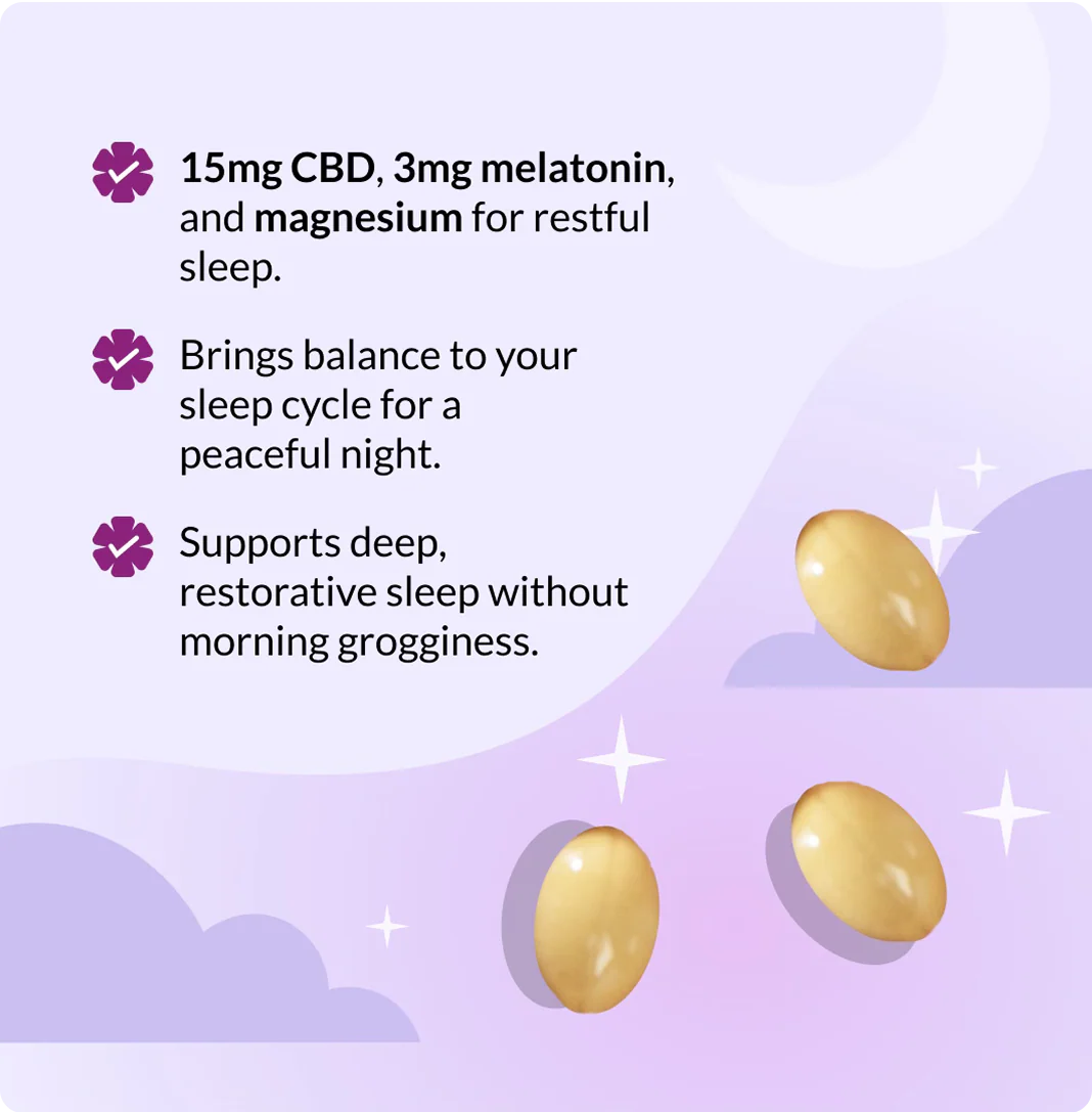 Restful Night CBD Sleep Capsules - Image 3